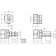 Quick connectors GN 240-M6-A - with radial offset compensation