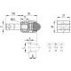 Side guide holder MPG-TS-P16 - for trapezoidal guides, with pin