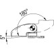CMDX-AL-RS-50-AB hinge - offset body part, opening to the left red