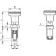 Indeksavimo kaištis su žemyn padėtimi (SUPER-technopolimeras) PMT.101-5-M10x1-A