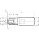 Revolving handle GN 798.2-KT-24-M6 - steel pin / galvanized / with internal thread