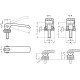 Lever GN 927-63-M6-50-BB - with threaded pin
