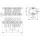 AVC-8-13-120 rope vibro-isolator - eight loops