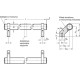 GN 333.2-28-292-A-SW tubular holder - tubular, black aluminum tubular profile