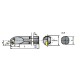 Folding lathe knife for internal turning S12M-SDXCL07 12 mm length 150