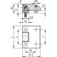 CMDX-AL-R-70-AB hinge - offset body part