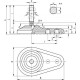 Swivel foot LVQ.FO-60-14-SST-M16x108