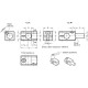 GN T-connector 476-B10-10-W-ELS - aluminum