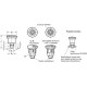 Mini indexing pin GN 822-5-C-ST - Mini indexing pin, steel