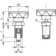 Indeksavimo kaištis PMT.110-8-M16x1.5-A - plieno kaištis, juodas oksidas, be fiksavimo veržlės