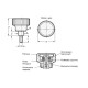 Limited torque knob GN 3663-42-M6-2