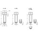 Pressure screw with ball GN 606-M8-40-BN - stainless steel