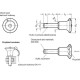 Stainless steel mounting pin with ball lock GN 113.10-20-100 - stainless steel knob, AISI 63 steel pin