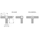 Square connector STC.25-3A-4W-R-M10-C9 - Triaxial connector, four-way black