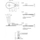 Stainless steel self-aligning foot GN 45-60-M16-75-D0-T -