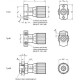 Control knob with adjustable spindle GN 727-27-B-SL -