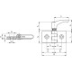 Hinge for profiles with lock CFG.30/40-ERS-SH-6-C33 - technopolymer