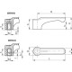 Svirties rankena ERFW.63 B-M8-C1 – juodas technopolimeras