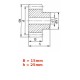 Gear wheel M1 z16 Gear wheel M1 z16