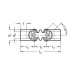 Cross joint GN 9080-25-B16-DG - for manual drives