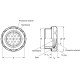 Breathing plug GN 7404-AL-G1-1.2 - aluminum