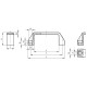 M.443/140 8-N-CH holder - polypropylene, through holes for cylindrical head screws