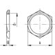 GH nut, 1/4-NK - nickel-plated brass
