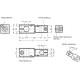 Bidirectional swivel connector GN 475-B15-B10-MT - aluminum