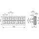 Roller side guide GLA-1-RT-48-3000 - alternating Roller cylindrical red