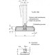 Swivel foot GN 30-120-M20-65-A1-X - adjustment at the base via hexagonal shank, version with internal thread