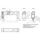 Oval tubular handle GN 335-36-800-B-SW - aluminum, surface coated with epoxy resin, black color