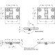 Hinge GN 237-NI-120-60-A-GS - Stainless steel hinge with wider leaf