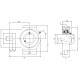 Bearing unit UCT206 D1 NSK
