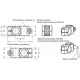 Bidirectional connector GN 132-B50-B50-65-2-SW - black aluminum