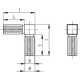 Square connector STC.20-2A-2W-C9 - Biaxial connector, bidirectional black