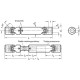PTO shaft with needle bearing GN 808.3-50-K25-420-170 - with longitudinal compensation