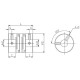 Aluminum clutch SCT 6.35/6