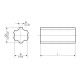 Splined shaft 18 x 22 - 1500 mm