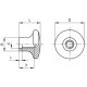 Rutulinė rankenėlė I.150/25-M6 – duroplast