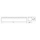 Toothed rack M3 30x30 L 1500 mm