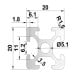 Aluminum profile black 20x20 groove 6 - 300mm