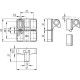 Latch lock BMST.L-32-32-SL6-C33 - opening after releasing the lever