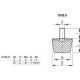 Vibration isolator DVB.6-20-17-M6-12-70 - threaded pin
