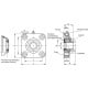 Self-aligning bearing unit UCF.206-A-30-P - plug with through hole