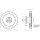 Rankinis ratas, saugus GN 327-160-K14-A-1 - be rankenos