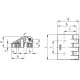CFD.30 B-M3 hinge - bosses with a threaded hole