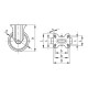 Fixed wheel fi 125mm polyurethane with mounting plate, load capacity 220 kg RE.FF-125-PBL-N Fixed wheel fi 125mm polyurethane with mounting plate, load capacity 220 kg RE.FF-125-PBL-N