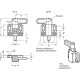 Locking pin GN 722.3-8-20-R-ZB - galvanized steel