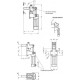 Pneumatic presser GN 863-1000-EPV-M - heavy type, with magnetic piston