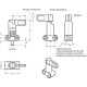 Indexing pin with lever GN 612.9-6-16-16-SW - with mounting flange / black zinc die-cast body